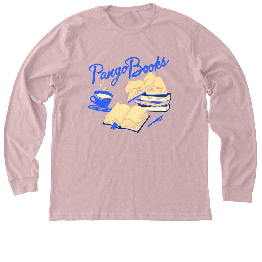 The Cozy Reader Club Premium Long Sleeve in Heather Pink Gravel